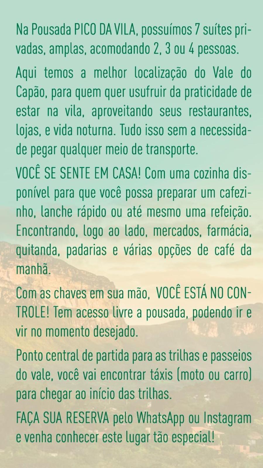 Pousada Pico Da Vila 발레 두 카파오 외부 사진
